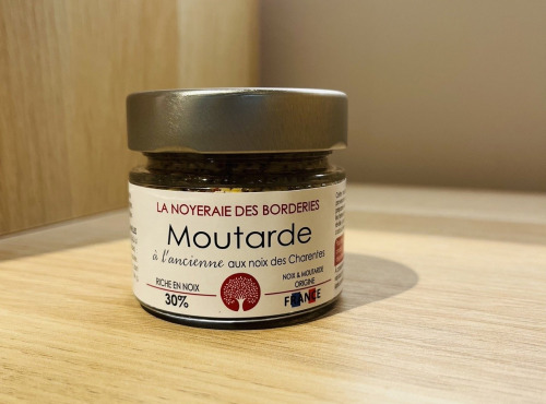 La Noyeraie des Borderies - Moutarde à l'Ancienne aux Noix 100% origine France 🇫🇷