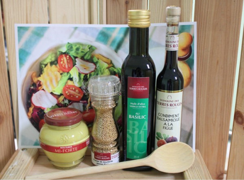 Domaine des Terres Rouges - Kit de Condiments et Huiles à Salade