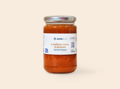 Omie - DESTOCKAGE - Confiture extra d'abricots - 330 g