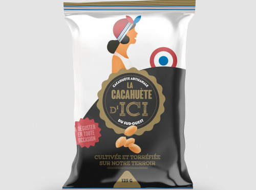 Les Tchanqués - Cacahuètes du Sud Ouest - grillées 125gr x 30