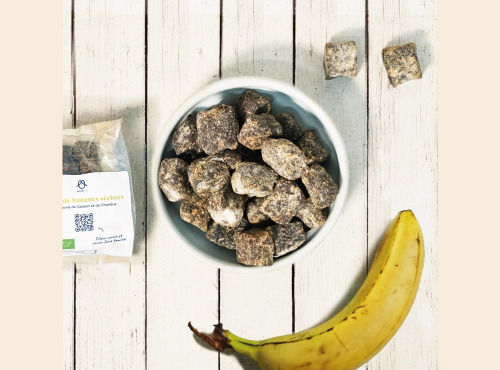 Omie - DESTOCKAGE - Bananes moelleuses en cubes - 125 g
