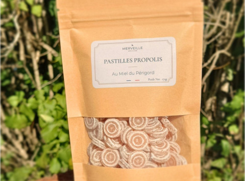 Merveille Apiculture - Bonbons au miel - Pastilles Propolis - 175g