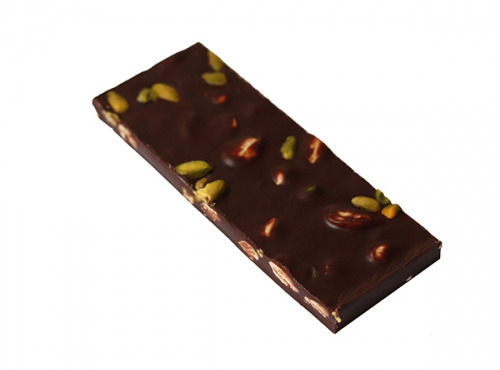 Maison Le Roux - Tablette Chocolat Noir Amandes & Pistaches 62% Cacao