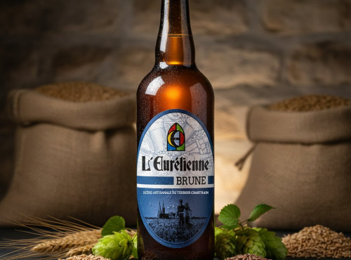 Bière L’Eurélienne – Brasserie de Chandres - BIERE BRUNE 75CL L'Eurélienne