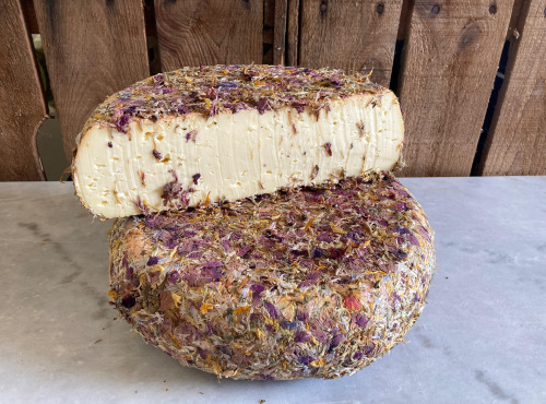 La Ferme de Labouygues - Tomme fermière  aux fleurs - 500g