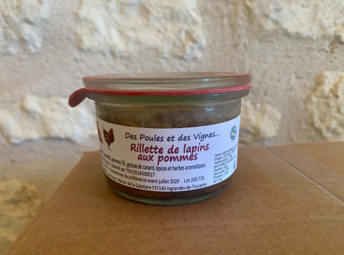 Des Poules et des Vignes à Bourgueil - Rillettes de lapin aux pommes