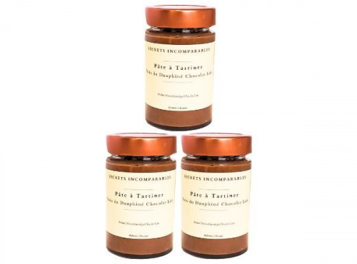 Secrets Incomparables - Pâte à Tartiner Noix du Dauphiné AOP Chocolat Lait (Offre -5%: 200gx3)
