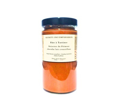 Secrets Incomparables - Pâte à Tartiner Noisette du Piémont IGP Chocolat Lait Croustillant 720g