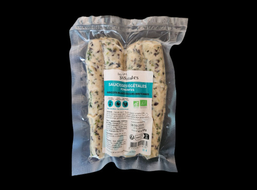 Les Saisissantes - Saucisses de haricots blancs aux algues bretonnes 55g - 4 paquets de 4