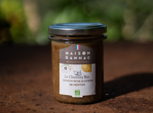 Maison Gannac - Chutney Bio Oignon rose et Citron de Menton