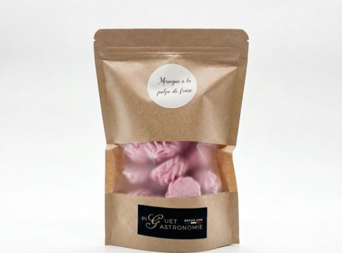 Piguet Gastronomie - Meringuette à la pulpe de fraise artisanale