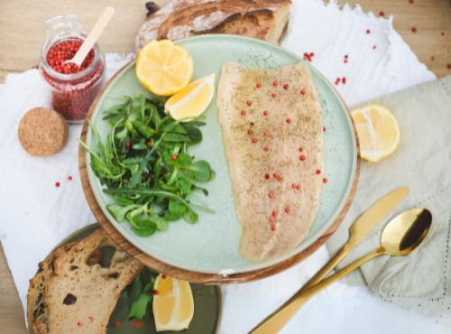 Les Viviers Cathares - Gravlax de truite bio à l'aneth et aux baies roses 250g