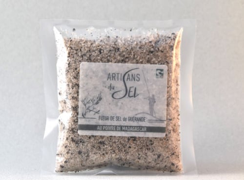 Artisans du Sel - Fleur de Sel de Guérande au Poivre Noir 100g