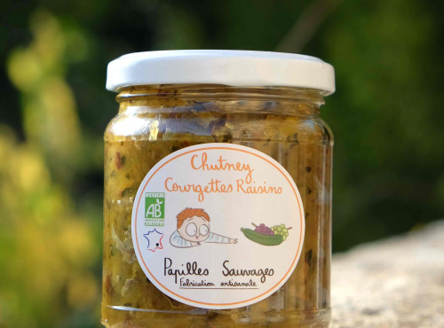 Papilles Sauvages - Chutney Courgettes Raisins Bio