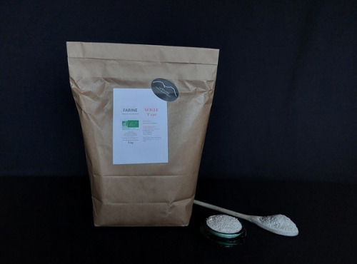 Ferme Le Bouchet - Farine de Seigle Bio Semie complète T170 - 5kg