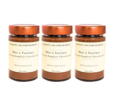 Secrets Incomparables - Pâte à Tartiner Noix du Dauphiné AOP Chocolat Lait (Offre -5%: 200gx3)