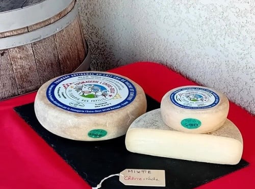 Fromagerie l'Entre Deux - 250 g de tome mixte chèvre / vache au lait cru