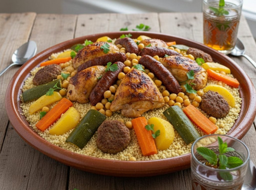 Le Paradis d'Escargot - Couscous 3 viandes fait maison