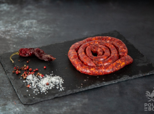 Nature viande - Chorizo pur Bœuf Bio (race limousine)- 500G