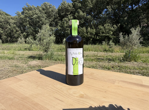 Le Moulin à Olives d’Éguilles - Huile d'Olive Fruité Vert - AOP Biologique - Bouteille 500 mL