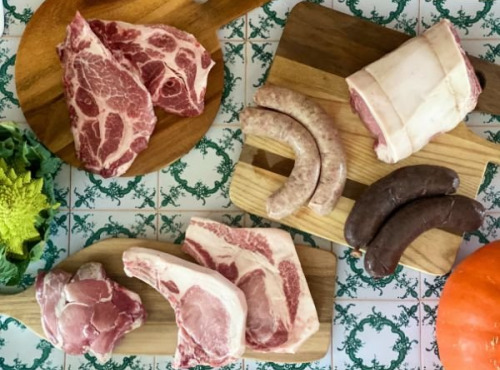 Au Bien Fait - Coffret de porc 5-6kg - BERKSHIRE CROISÉ DUROC