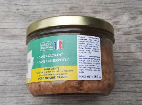 Les Huîtres du Grand Sud - Pâté de campagne à l'ancienne Henri Piquet - 180g