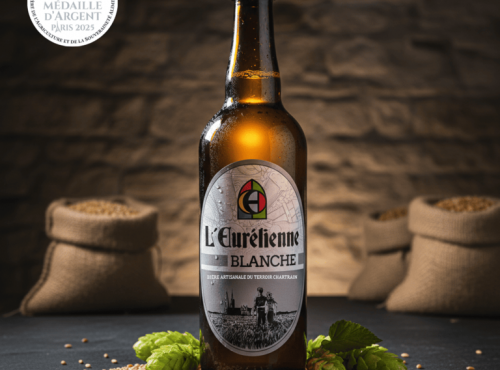 Bière L’Eurélienne – Brasserie de Chandres - BIERE BLANCHE 75CL L'Eurélienne