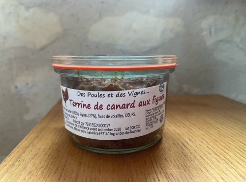 Des Poules et des Vignes à Bourgueil - Terrine de canard aux figues