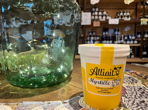 Myrtilles du Trimoulet - Glace Fermière Myrtille - Pot 500 mL