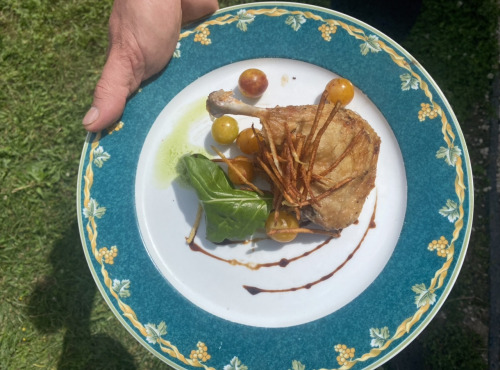 Des Poules et des Vignes à Bourgueil - Canard braisé et mirabelles de Touraine