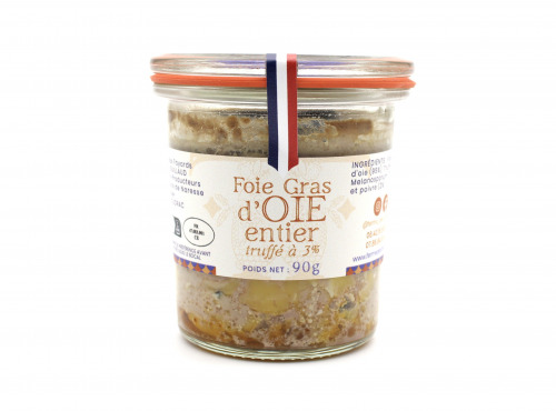 Ferme des Fayards - Foie gras d’Oie entier truffé à 3% 90g