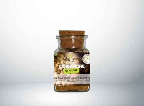 Adal Terra - Epices - Coriandre Bio (en poudre) 60G