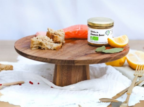 Les Viviers Cathares - Lot de 5 rillettes saumon BIO 90gx5