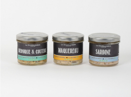 La Chikolodenn - Rillettes : Sardine, Maquereau, Berniques & Couteaux