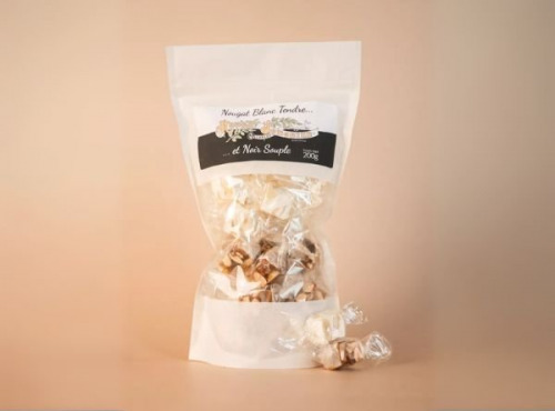Maison Jonquier - Sachet de nougadet mix nougat noir et blanc tendre - 200g