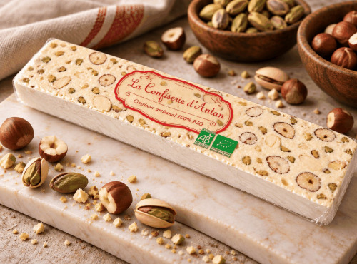 La confiserie d’antan 100% bio - Nougat royal semis-tendre BIO - 110 gr