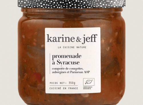 Karine & Jeff - Compotée de courgettes, aubergines et parmesan 6x350g
