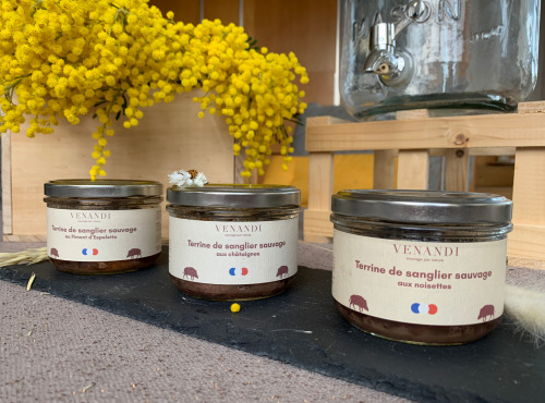 Venandi Sauvage par Nature - Panier 3 Terrines de Sanglier Sauvage 100% Français