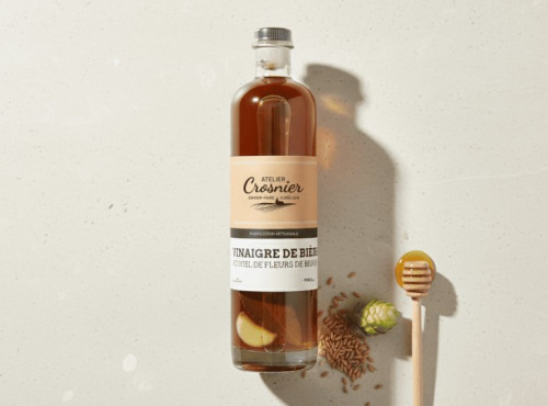 Bière L’Eurélienne – Brasserie de Chandres - VINAIGRE MIEL  à la bière 50 cl Atelier Crosnier