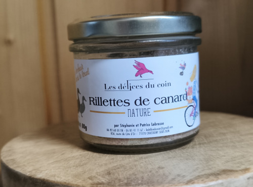 Les Délices du Coin - Rillettes de canard nature 80g