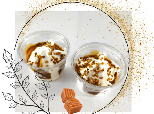 Traiteur Gourmet d'Alsace - Glace Sunday Caramel au beurre salé et éclats de noisettes 2 pers