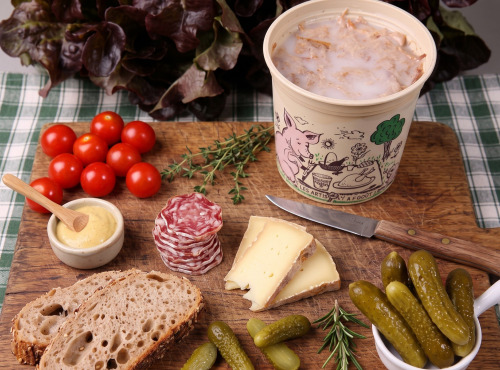 La Ferme du Louvier - Rillettes de porc nature 90 g de porc élevé en plein air