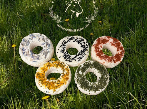 Fromagerie des Gors - Anneaux olympiques : coffret 5 anneaux de 50gr (250gr)
