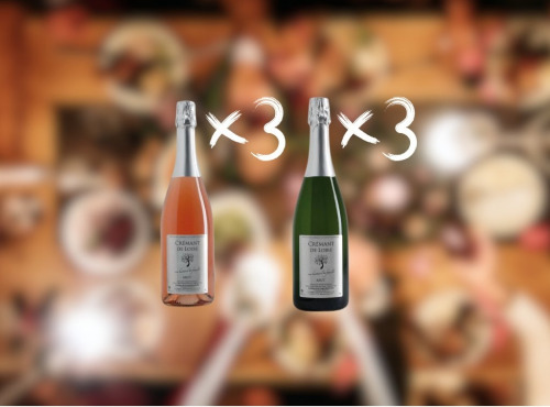 Domaine de la Chopinière du Roy - Coffret de 3 Crémants de Loire Rosé Dry et 3 Crémants de Loire Blanc Brut - 6x75 cl