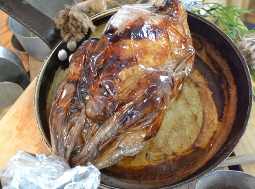 Terre de Gallie - "SPECIAL REPAS DE FETES"  FAISAN AU CARAMEL BEURRE SALE - POMME PAIN EPICE- EN PAPILLOTE