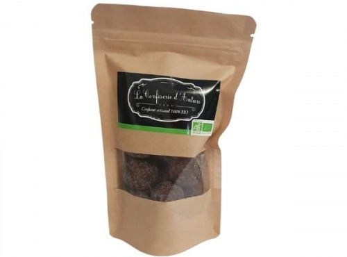 La confiserie d’antan 100% bio - Cubes de gingembre enrobées de chocolats - sachet kraft 170 gr