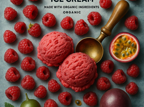 Les Garçons Glaciers - Sorbet Framboise et Fruit de la passion 500ml
