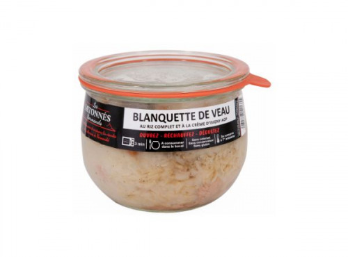 La Chaiseronne - BLANQUETTE DE VEAU AU RIZ COMPLET ET A LA CREME D'ISIGNY AOP