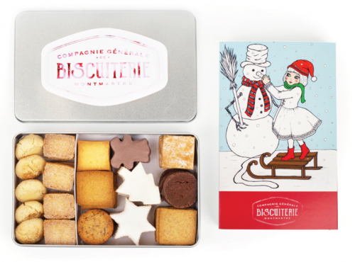 Compagnie Générale de Biscuiterie - Boite En Métal "Bonhomme de neige"