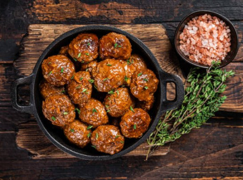 EARL de la Bergère - Assortiment de boulettes de brebis (12 nature et 12 épicées au raz el hanout) + sauté agneau